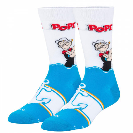 Popeye the Sailor Out at Sea Crew Socks